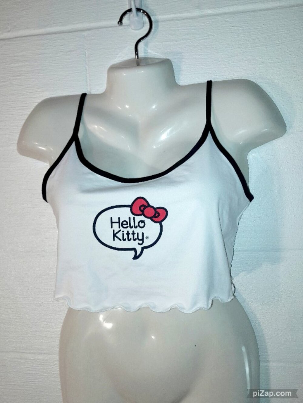 Hello Kitty and Friends Women's Size Medium White Crop Tank Top Festival Rave